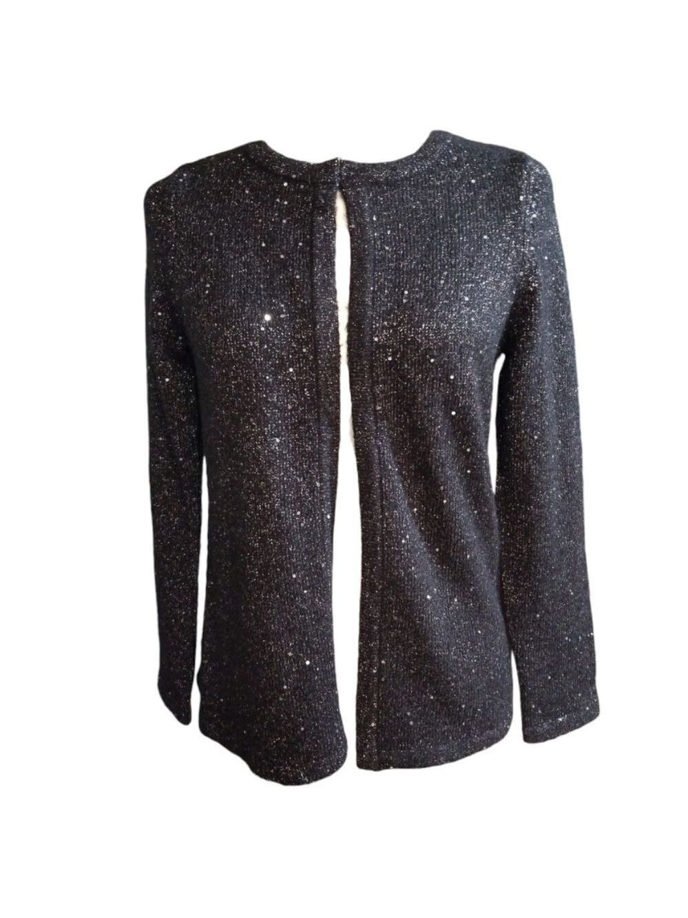 Chico's Cardigan Sequins Metallic Accent Size XS- S